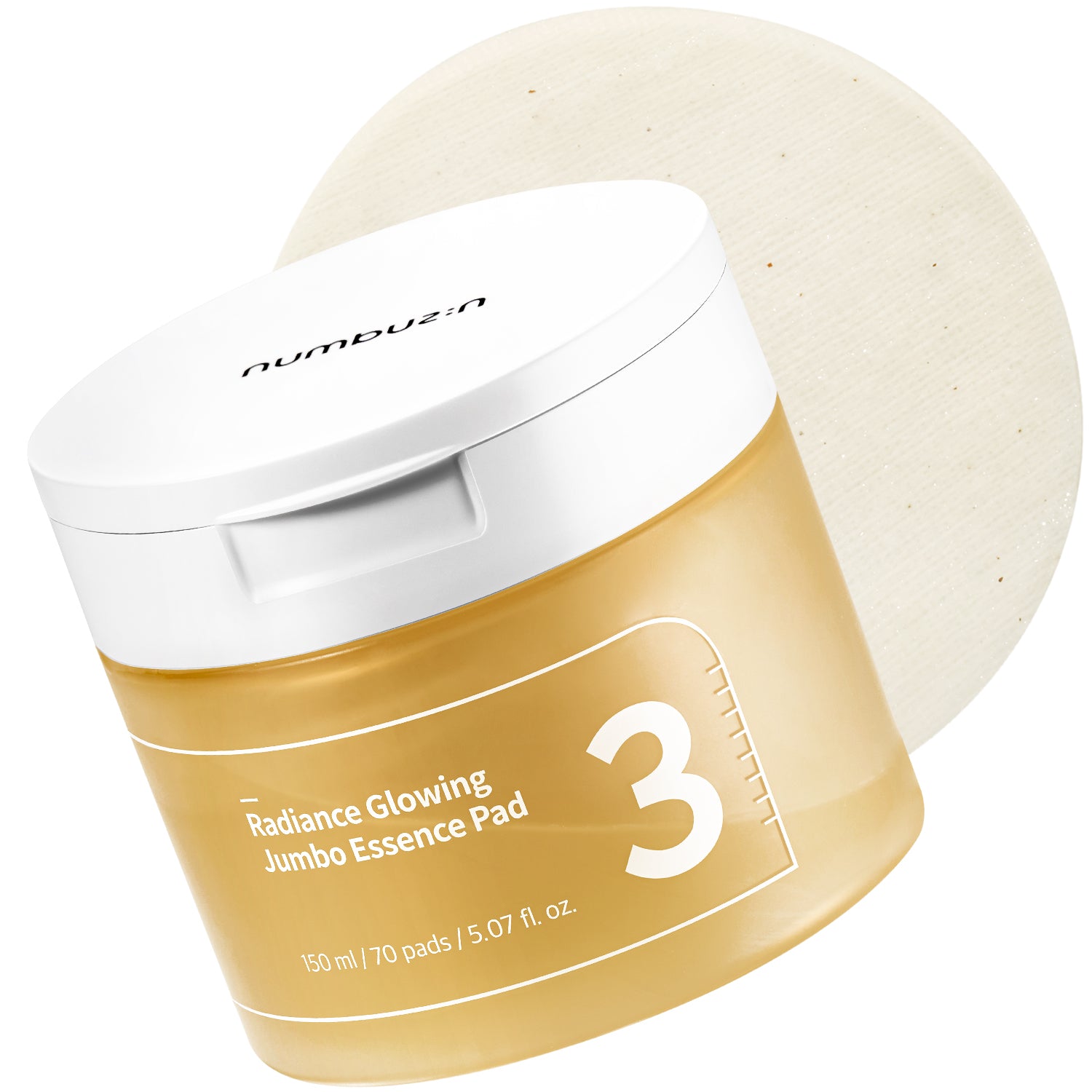 Numbuzin No.3 Radiance Glowing Jumbo Essence Pad 70ea