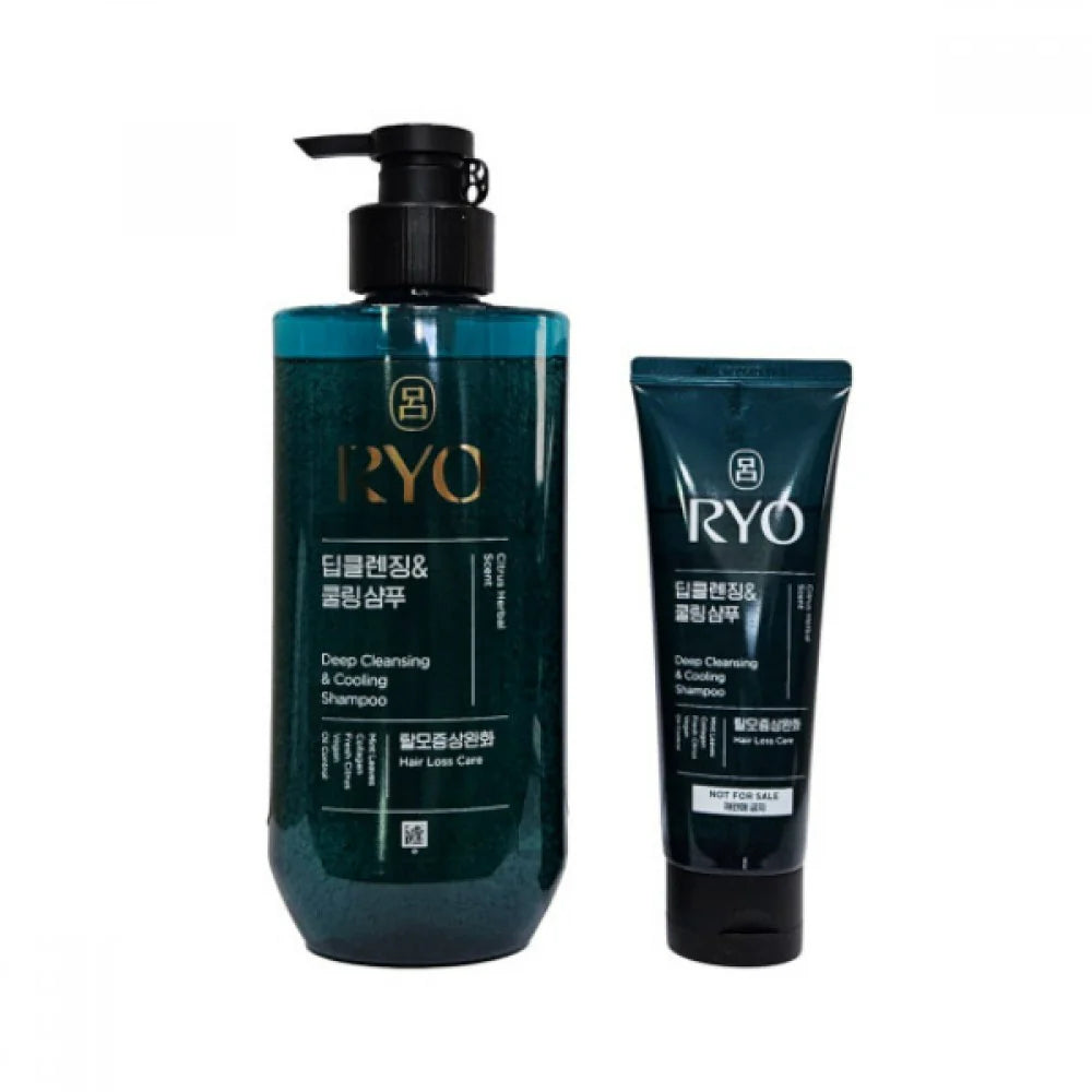 Ryo Deep Cleansing & Cooling Shampoo Set 480ml + 112ml