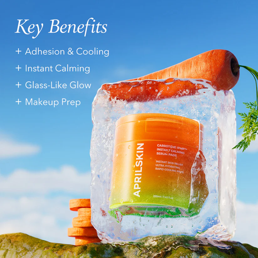 April Skin Carrotene Ipmp Instant Calming Serum Pads 220ml