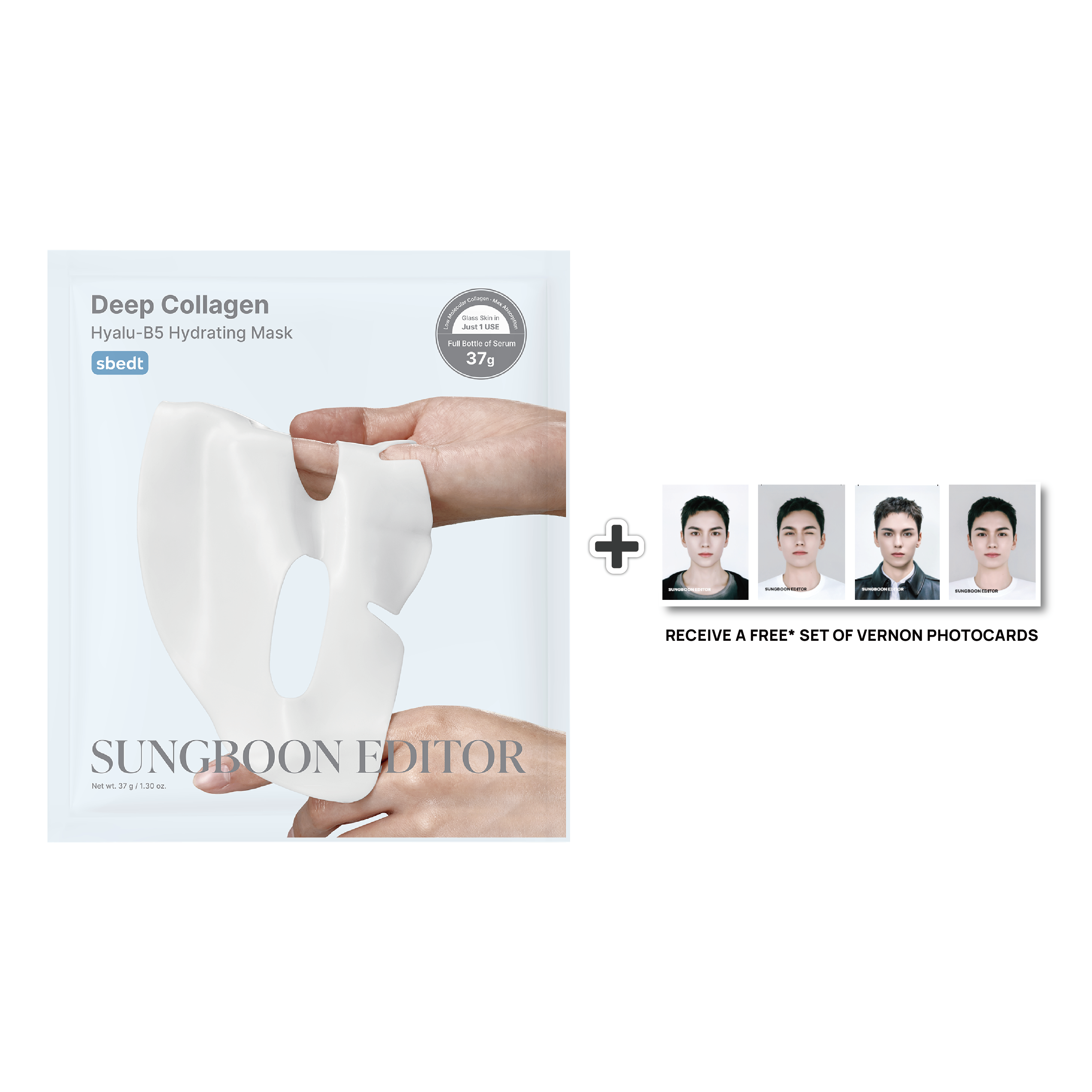 Sungboon Editor Deep Collagen Hyalu-B5 Hydrating Mask 37g 1Pc
