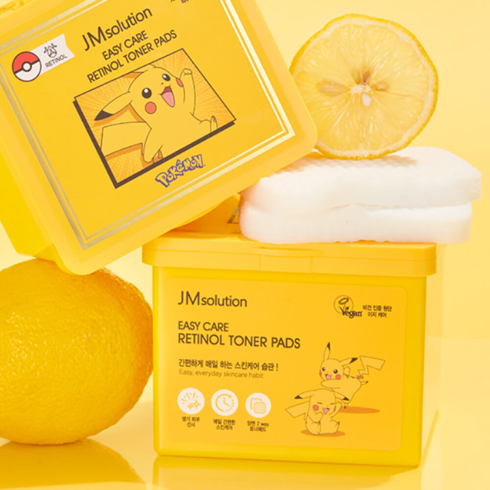 JM Solution Easy Care Retinol Toner Pads X Pokemon Pikachu 200ml 70pcs