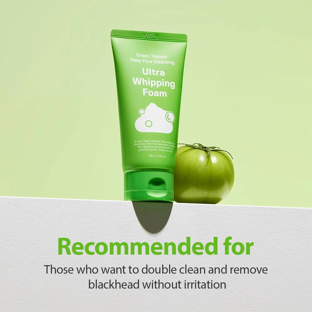 Sungboon Editor Green Tomato Deep Pore Cleansing Ultra Whipping Foam 120g
