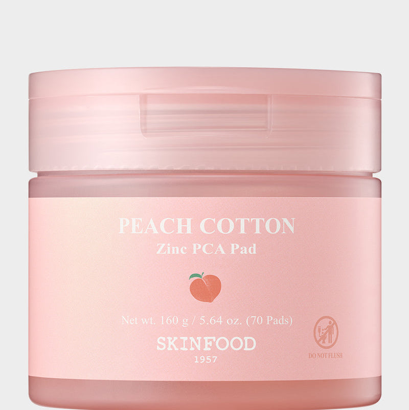 Skinfood Peach Cotton Zinc Pca Pad 70Pcs