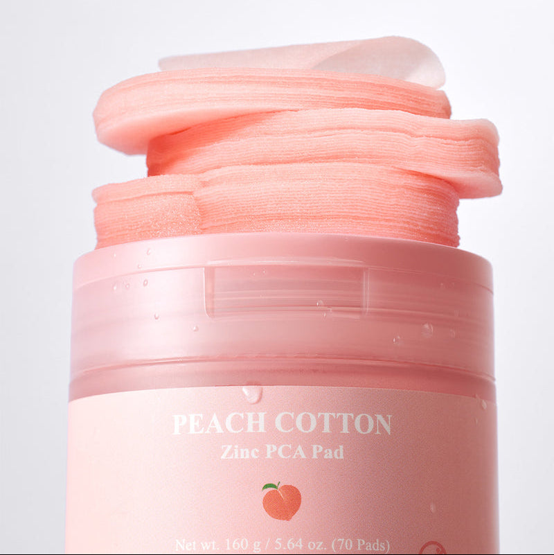 Skinfood Peach Cotton Zinc Pca Pad 70Pcs
