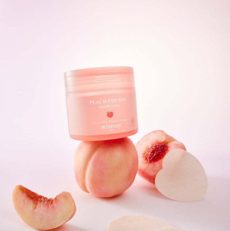 Skinfood Peach Cotton Zinc Pca Pad 70Pcs