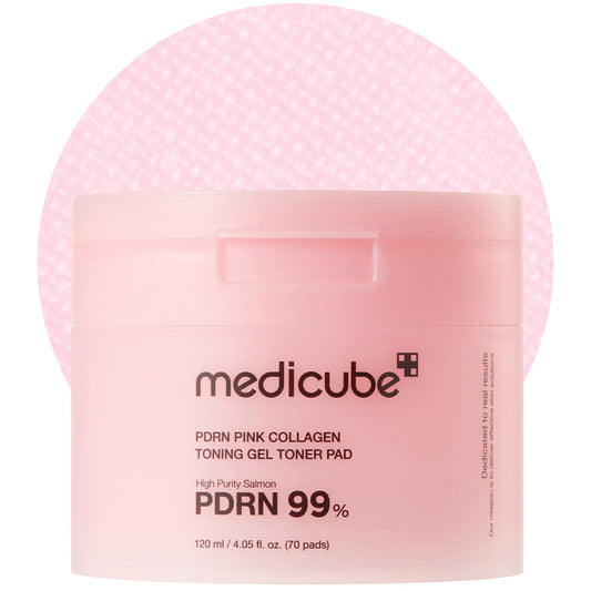 Medicube PDRN Pink Collagen Toning Gel Toner Pad 70ea