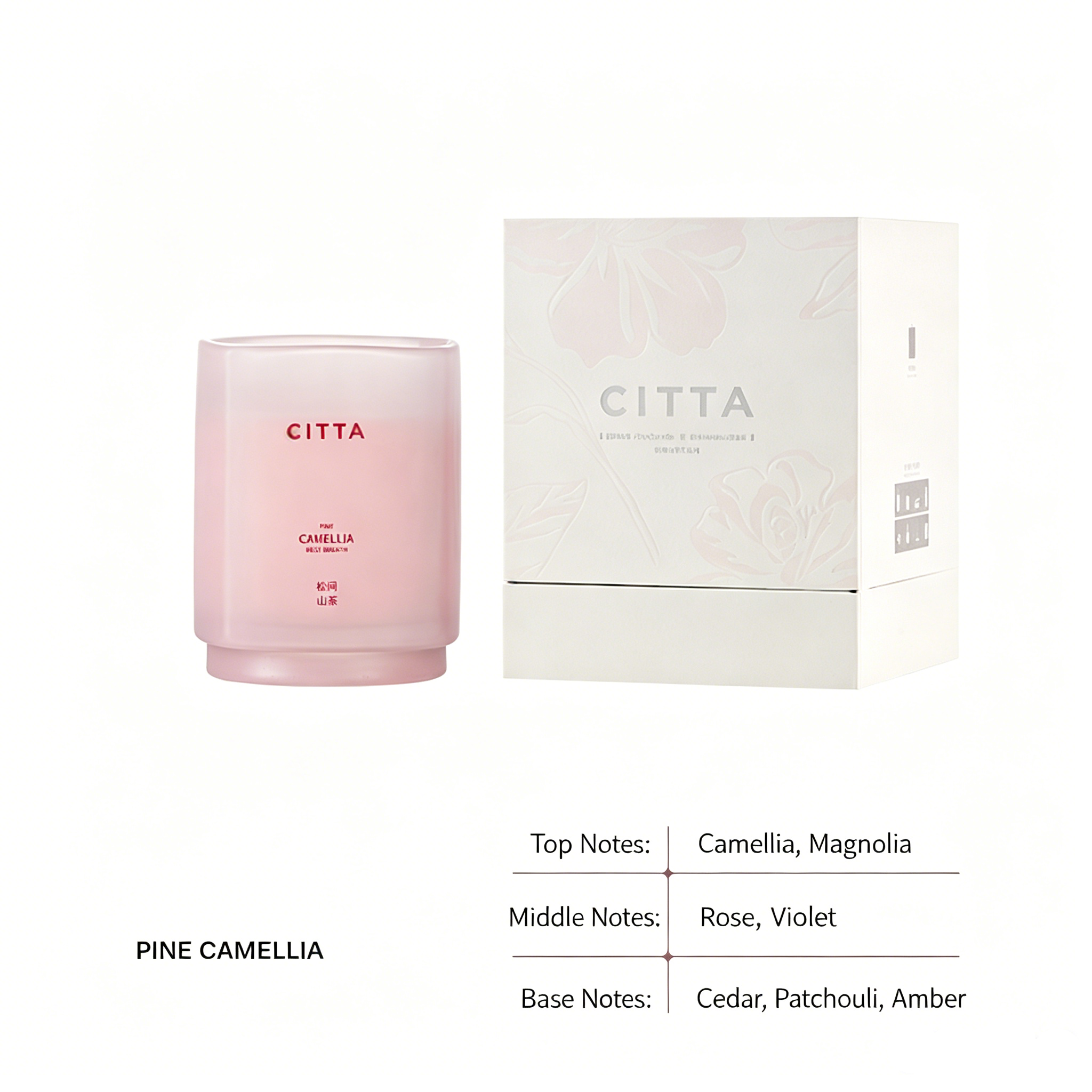 Citta Wuzhou Camellia Series Fragrance Candle 168g