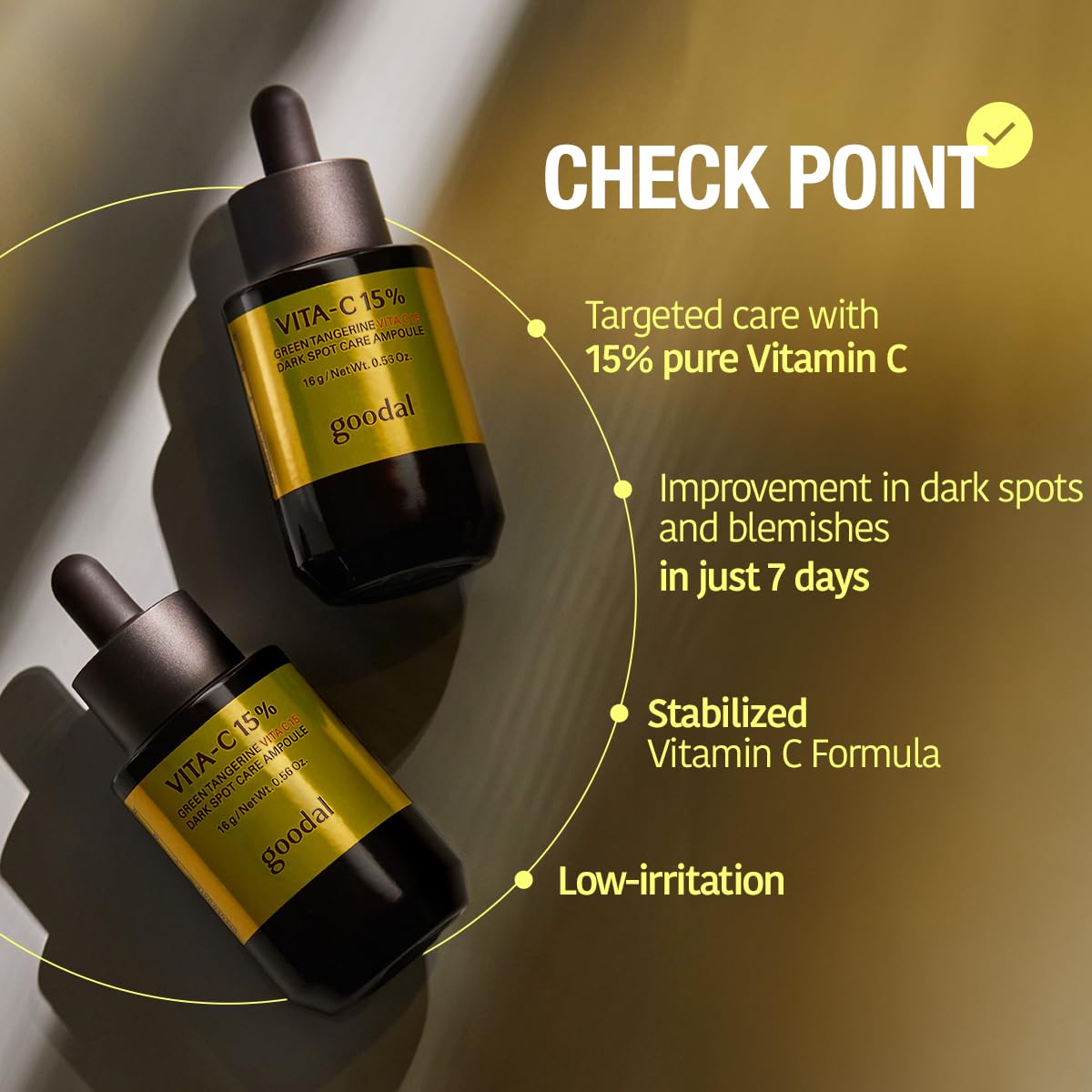 Goodal Green Tangerine Vita C 15 Dark Spot Care Ampoule 16g