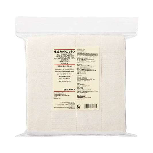 Muji Cut Cotton Ecru 180seet 60x50mm