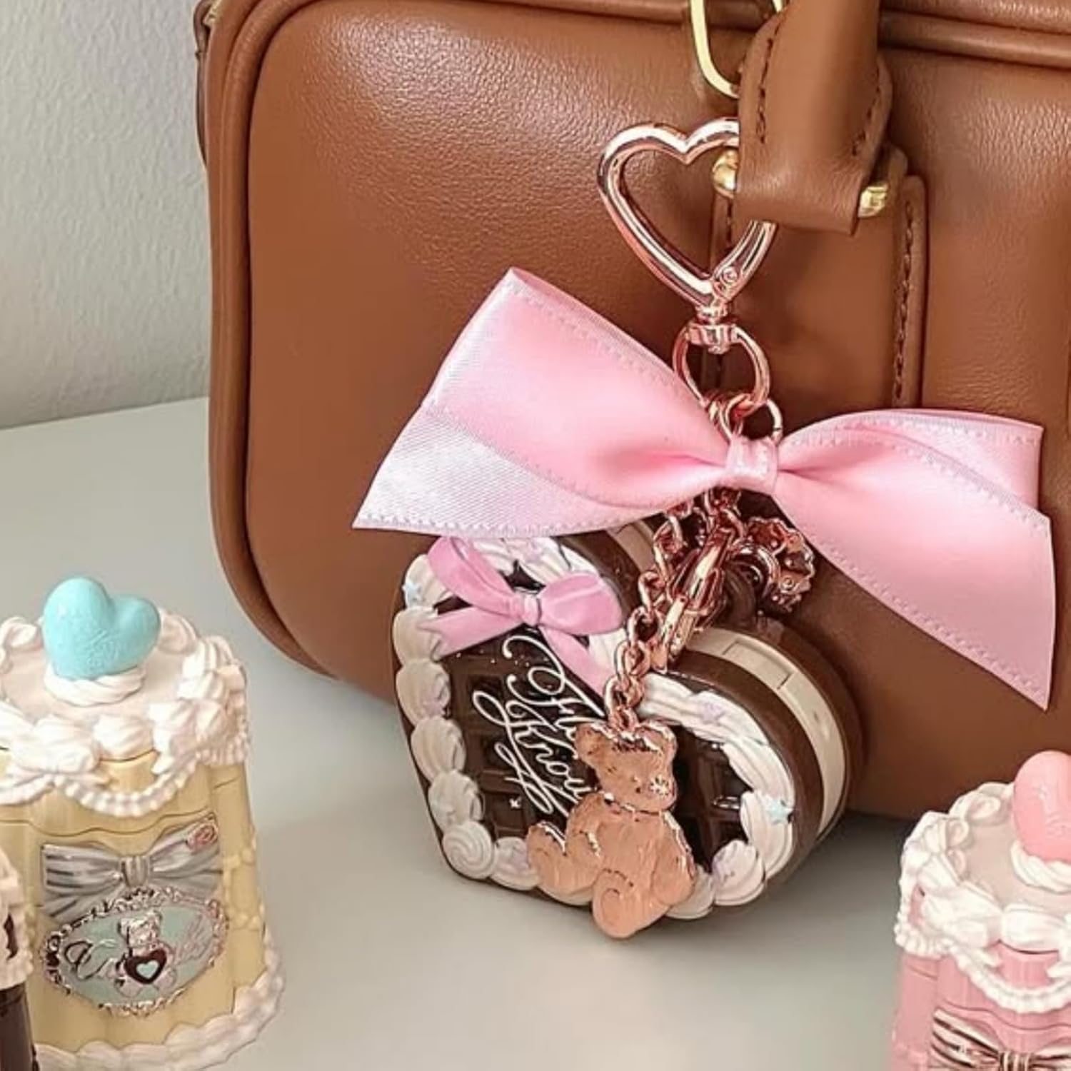 Flower Knows The Sweetie Bear Collection Mini Setting Powder & Charm Set