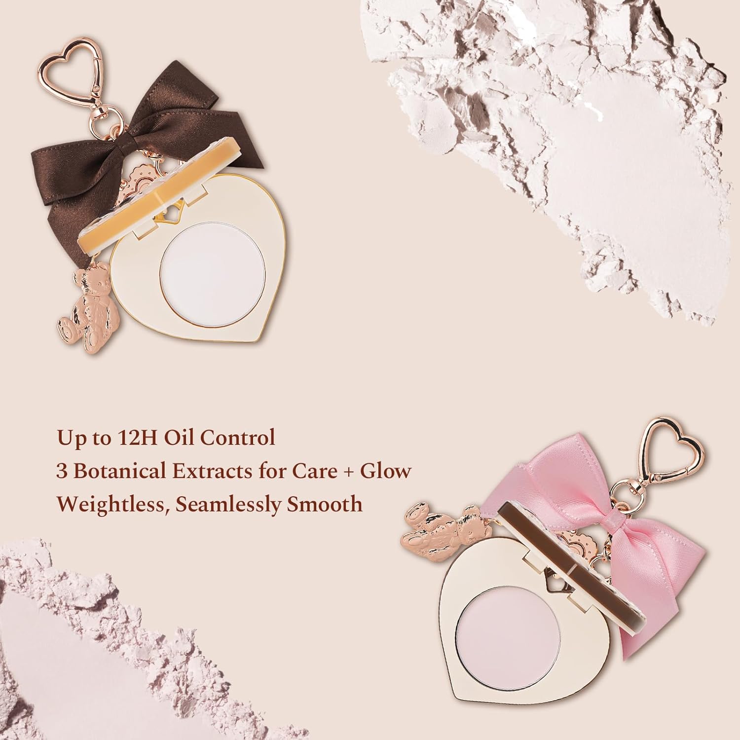 Flower Knows The Sweetie Bear Collection Mini Setting Powder & Charm Set