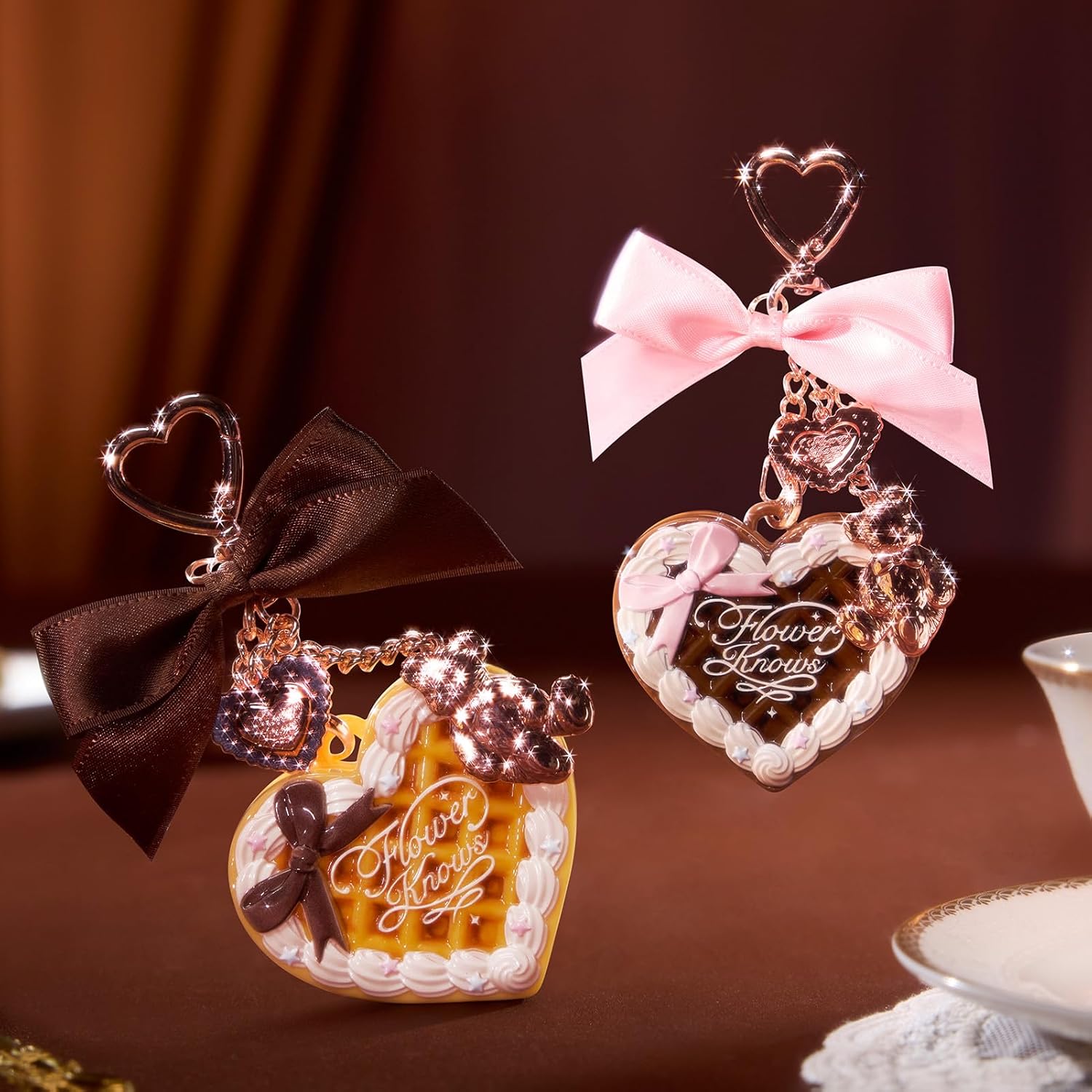 Flower Knows The Sweetie Bear Collection Mini Setting Powder & Charm Set