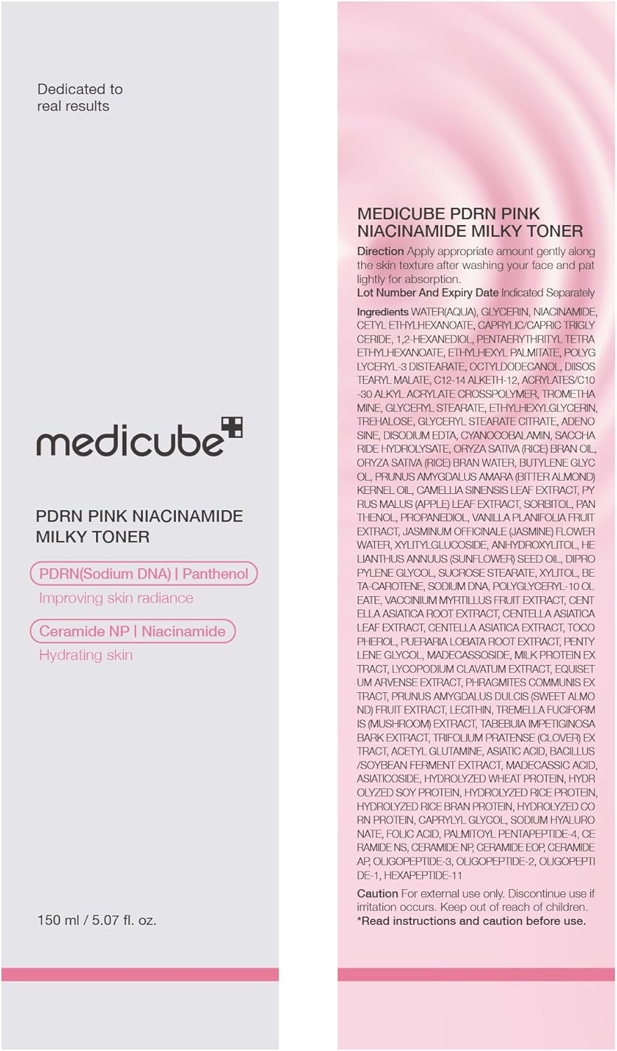 Medicube PDRN Pink Niacinamaide Milky Toner 150ml
