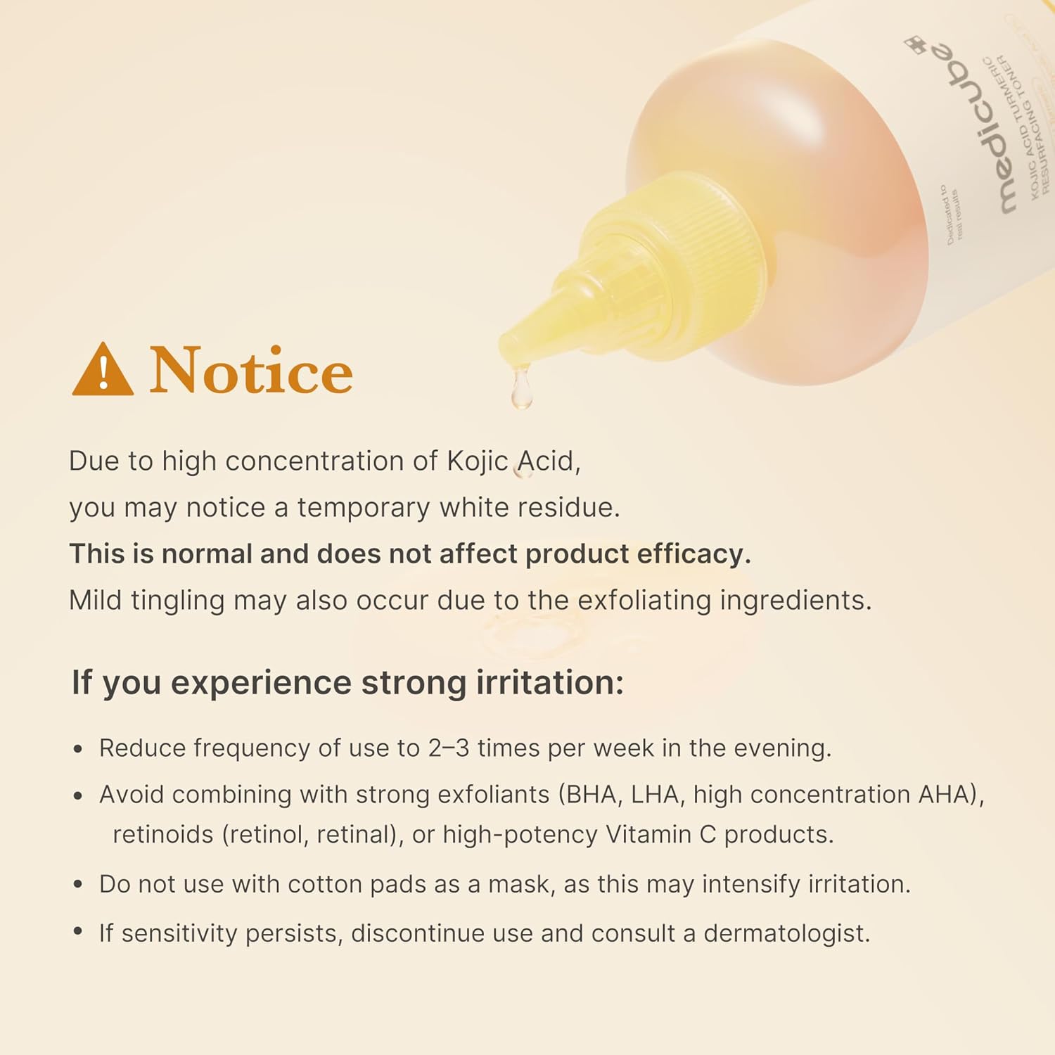 Medicube Kojic Acid Turmeric Resurfacing Toner 250ml