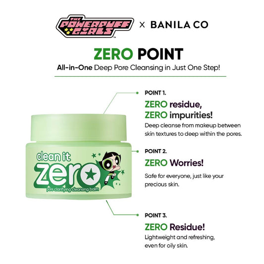 Banila Co Clean it Zero Pore Clarifying Cleansing Balm 100ml X Powerpuff Girls