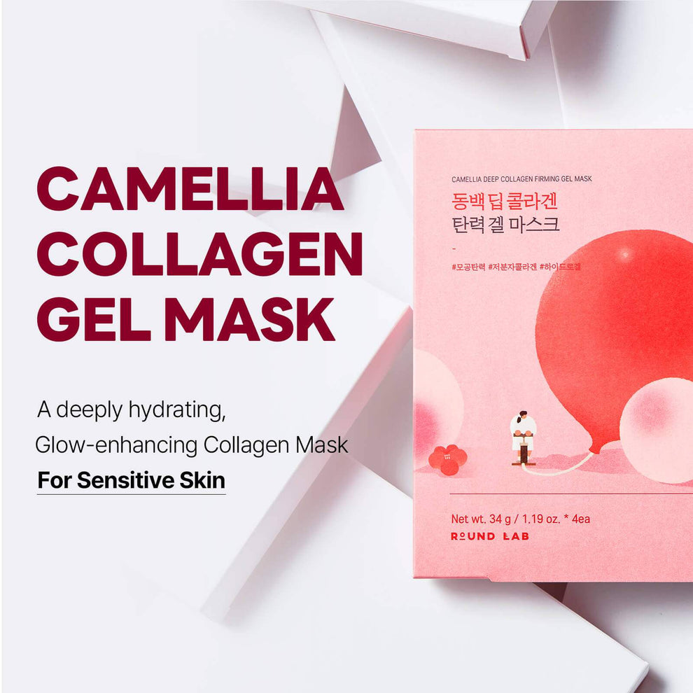 Round Lab Camellia Deep Collagen Firming Gel Mask 1Pc