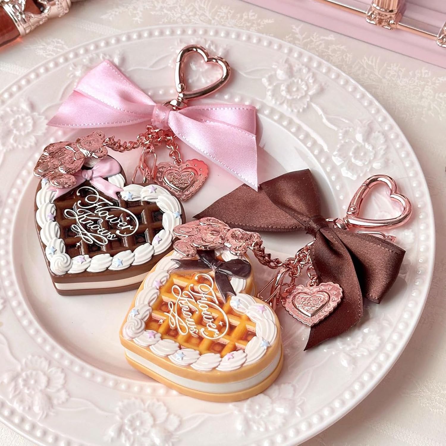 Flower Knows The Sweetie Bear Collection Mini Setting Powder & Charm Set