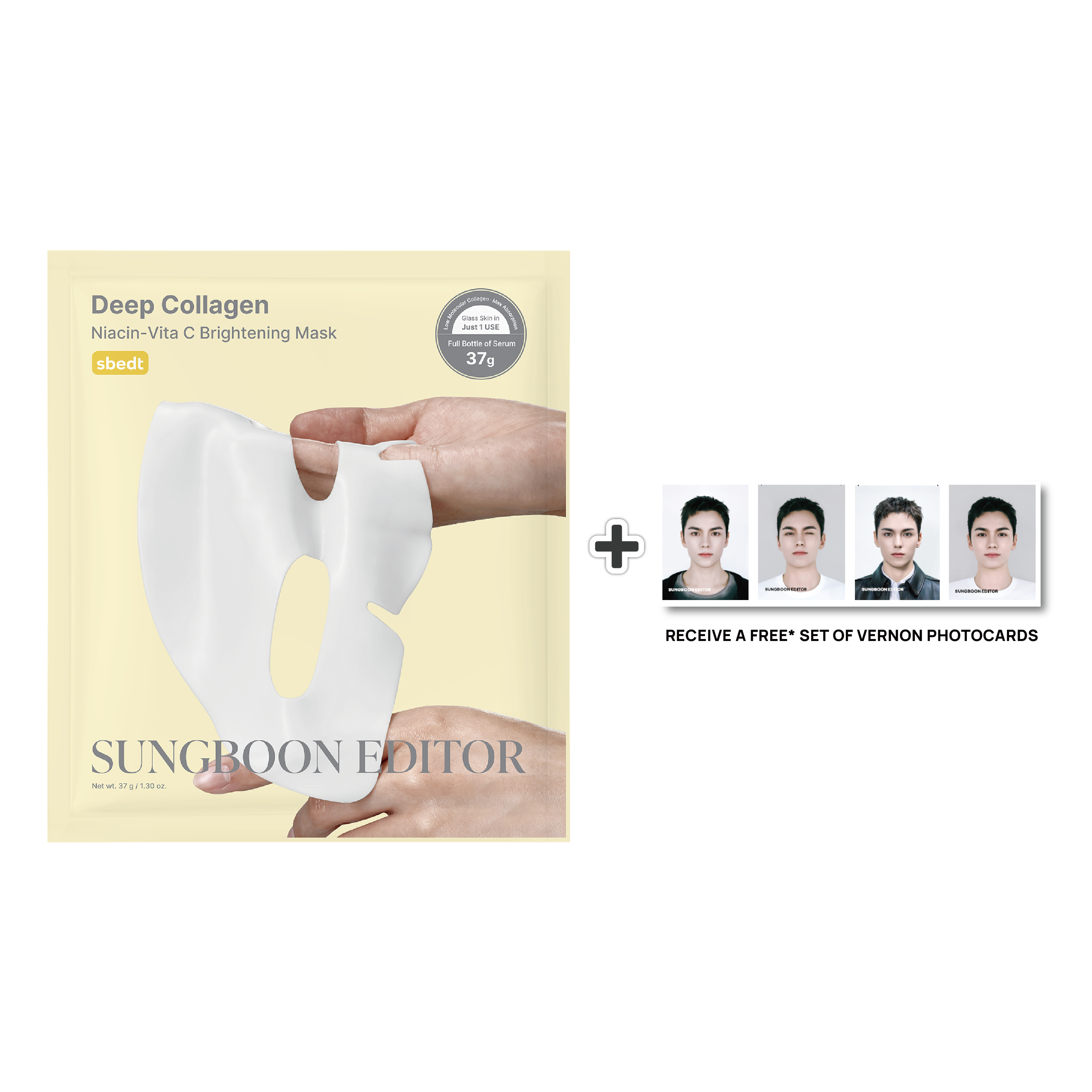 Sungboon Editor Deep Collagen Niacin Vita C Brightening Mask 37g 1Pc