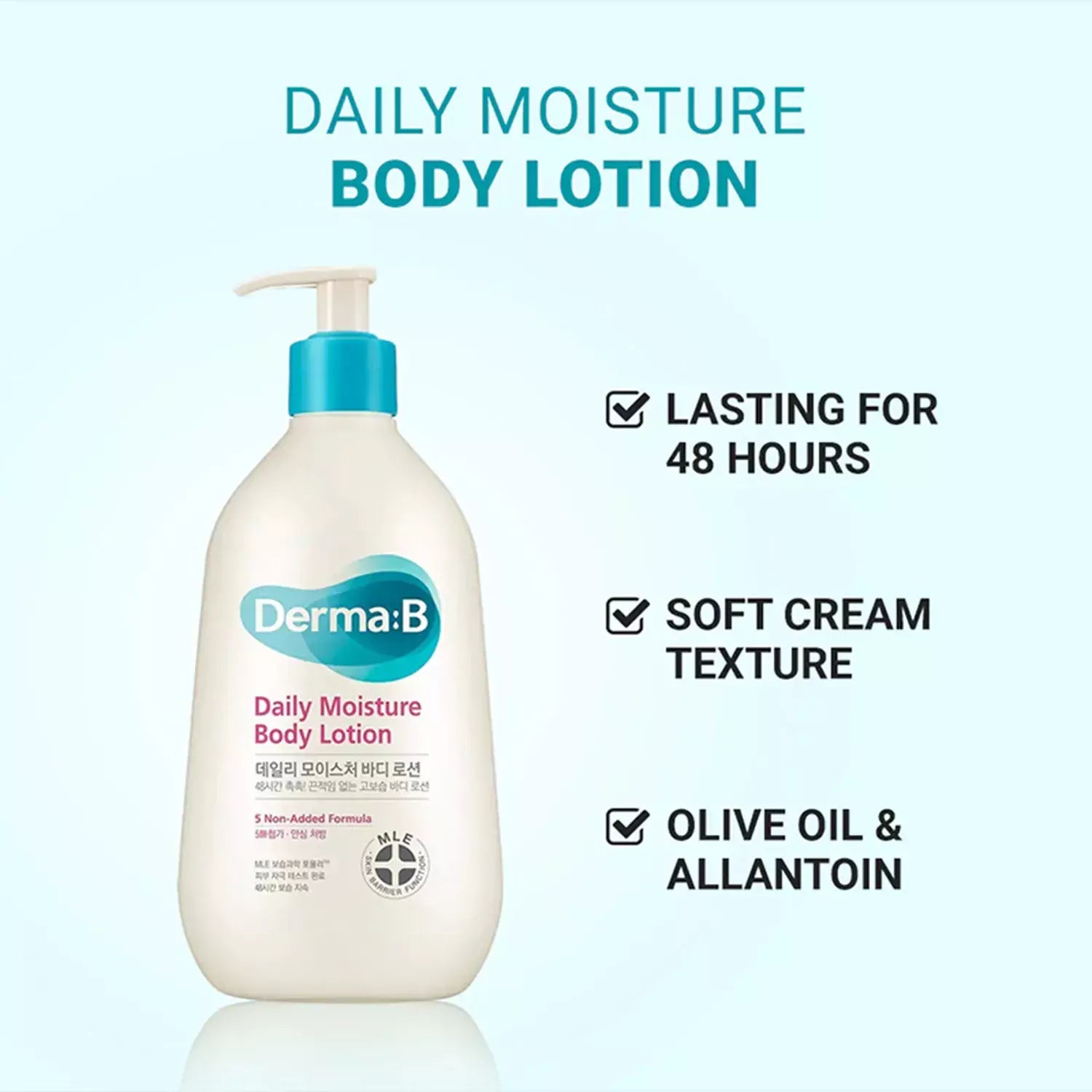 Derma:B Daily Moisture Body Lotion 400ml