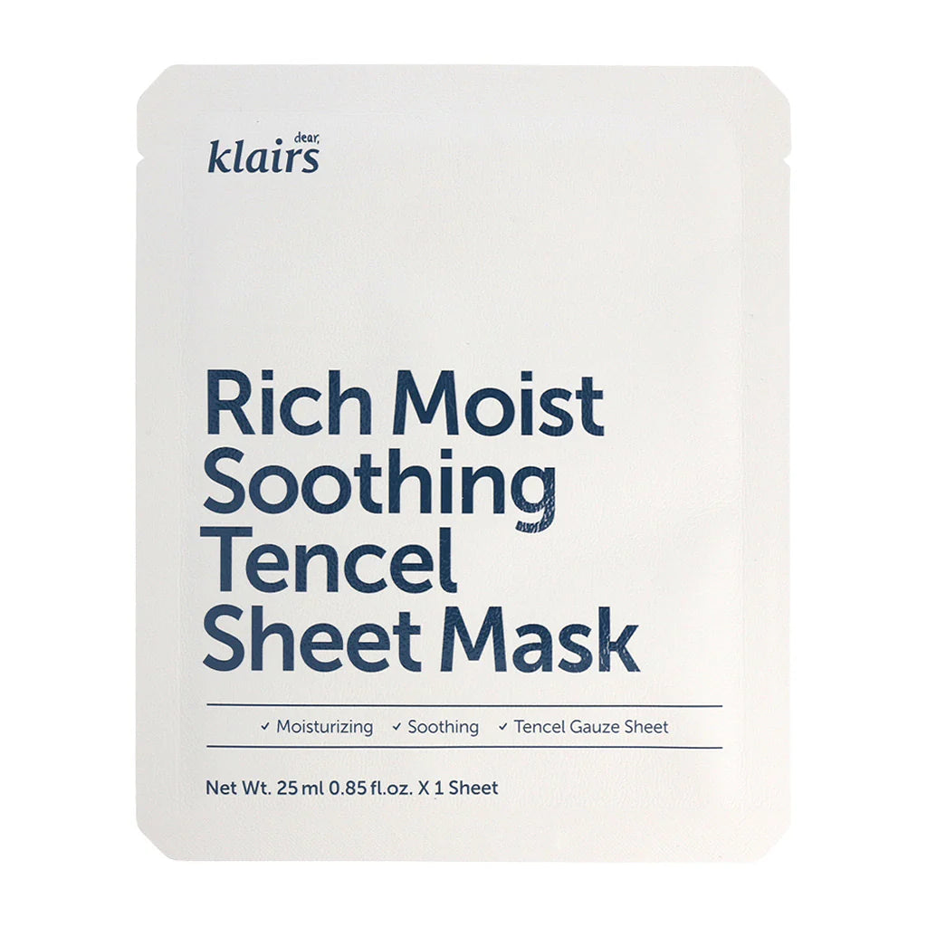 Dear Klairs Rich Moist Soothing Tencel Sheet Mask 1Pc