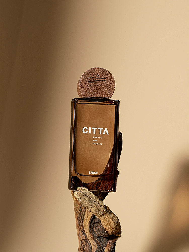 Citta West Moss Earth Tall Square Bottle Reed Diffuser 150ml