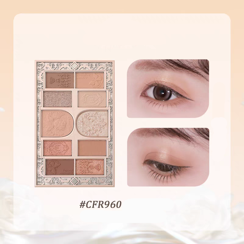 Cheerflor Brilliant Secret Series 10-Color Frame Eyeshadow Palett