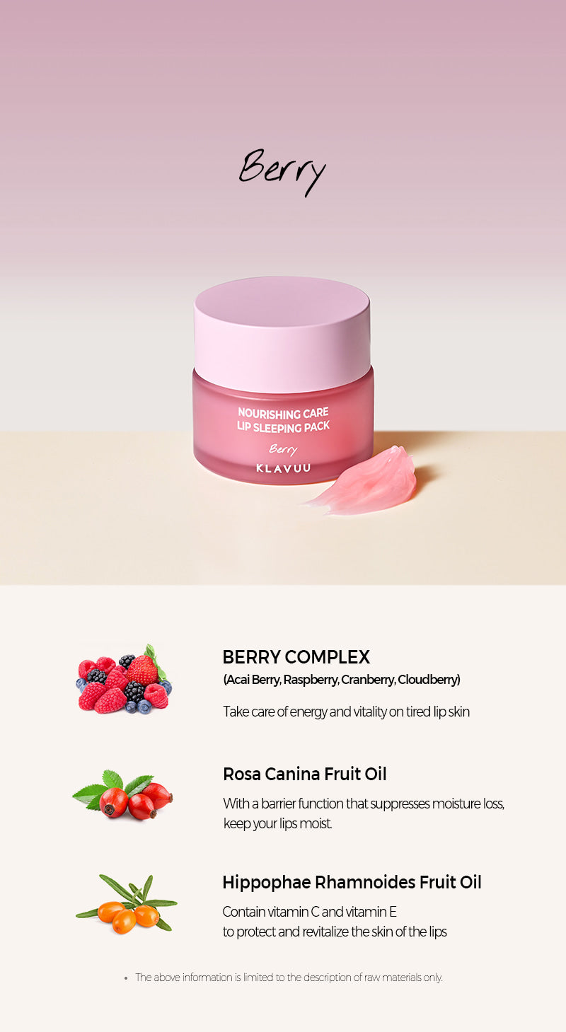 Klavuu Nourishing Care Lip Sleeping Pack 20g
