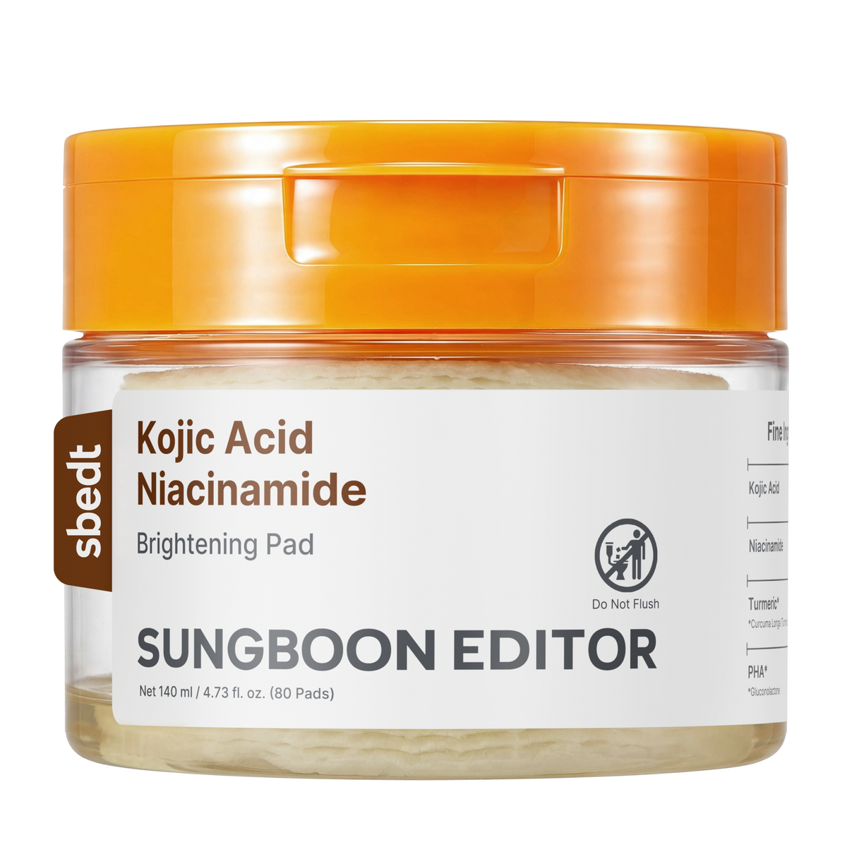 Sungboon Editor Kojic Acid Niacinamide Brightening Pad 140ml (80Pads)
