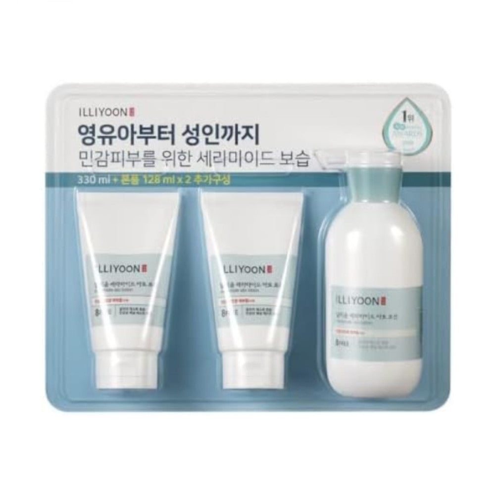 Illiyoon ceramide ato lotion 330ml+128ml*2