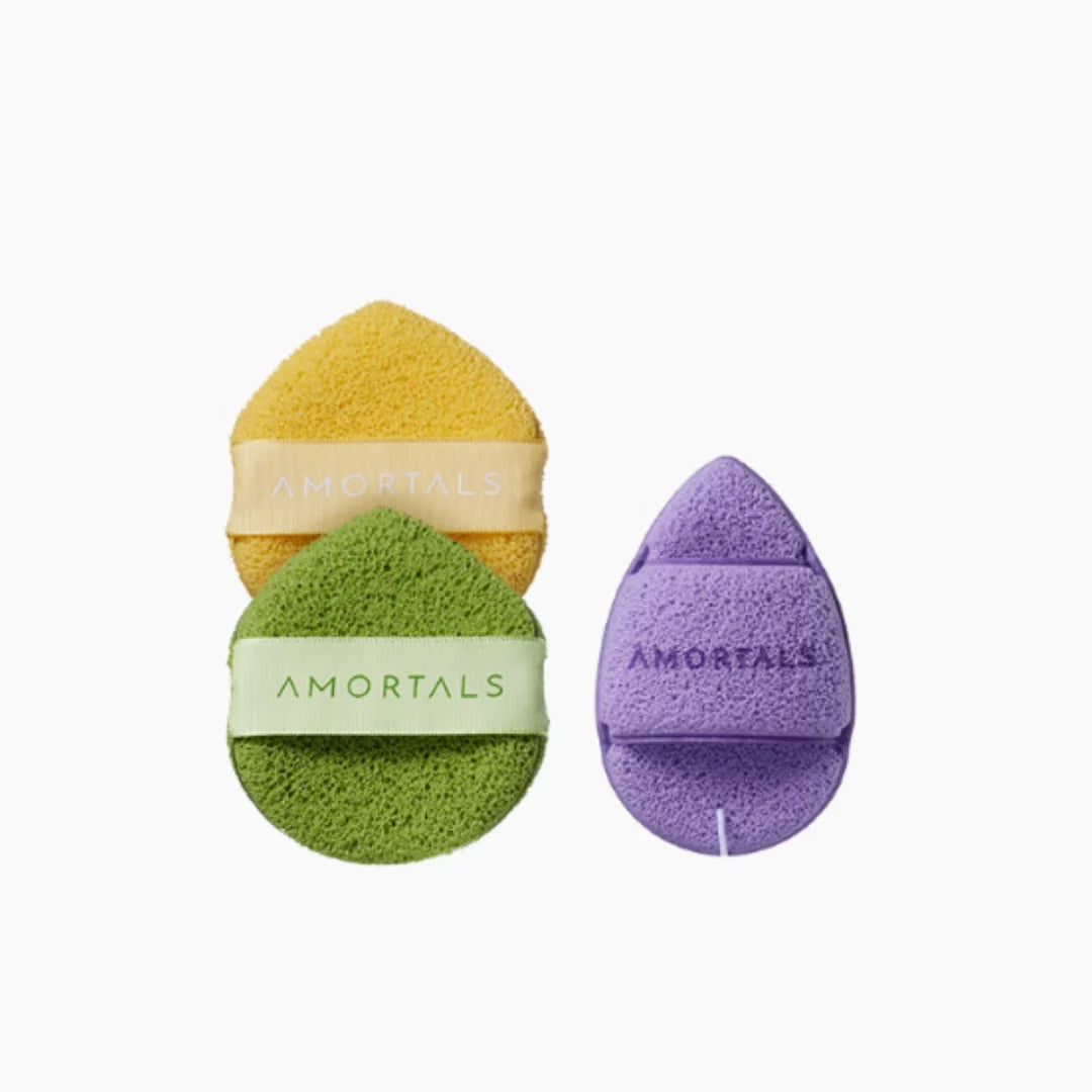 Amortals Bright Smile Cleansing Puff 3pcs