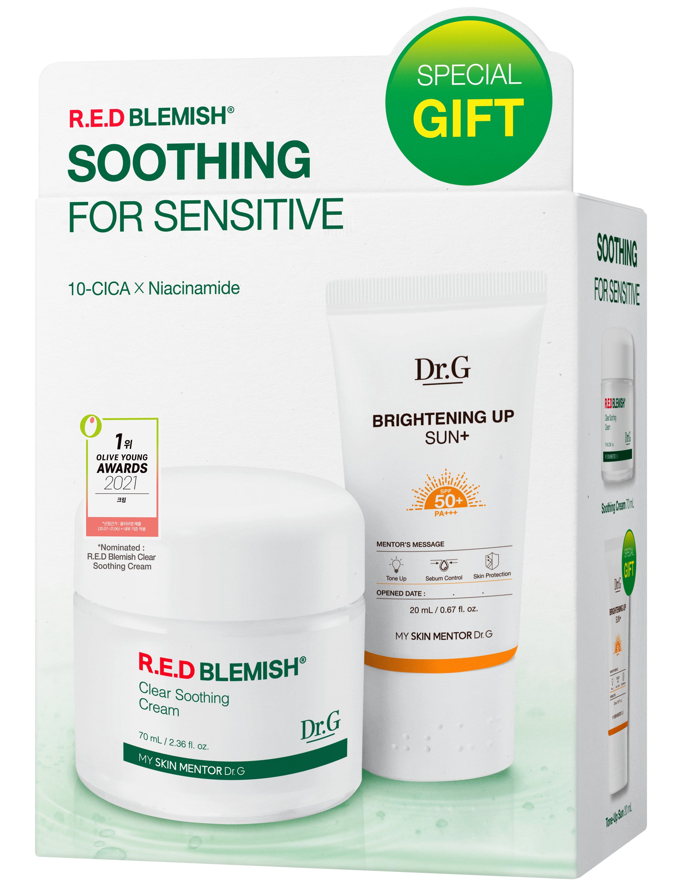 Dr.G R.E.D Blemish Clear Soothing Cream Bonus Set 70ml+20ml