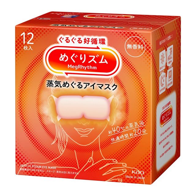 Kao Megrhythm Steam Hot Eye Mask 12Pcs