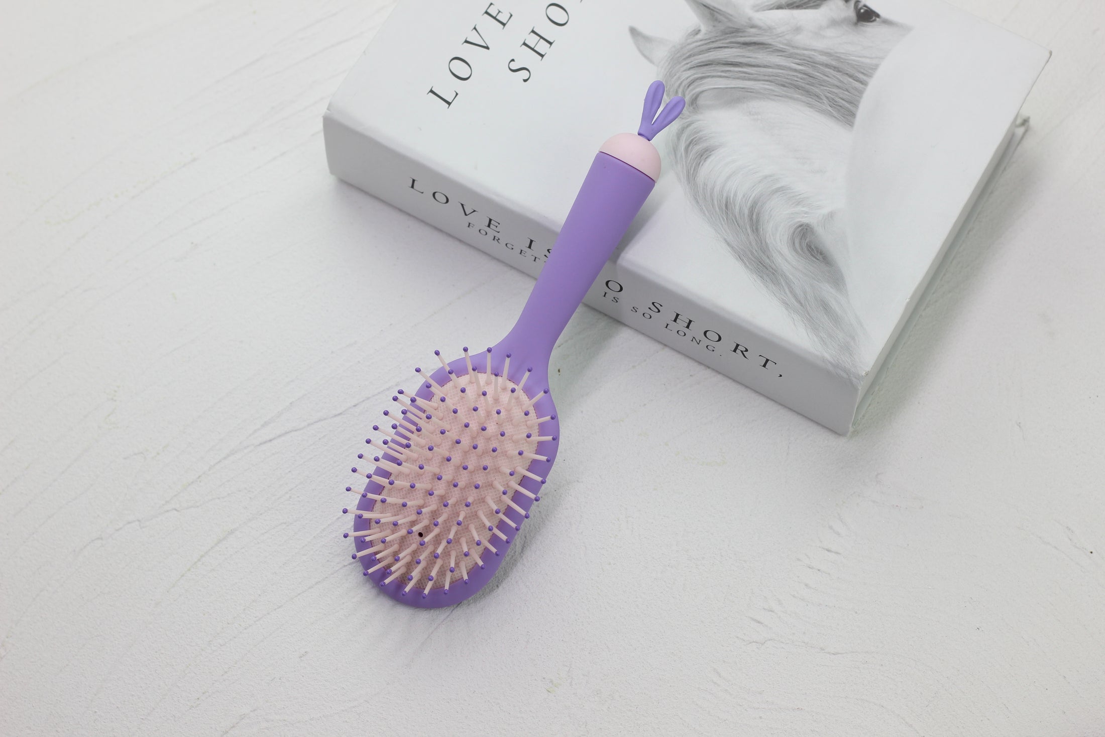 Hair Brush Cushion Bunny Ear Design