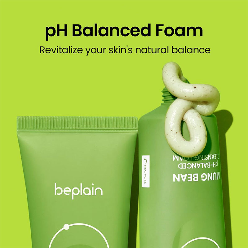 Beplain Mung Bean PH-Balanced Cleansing Foam 160ml