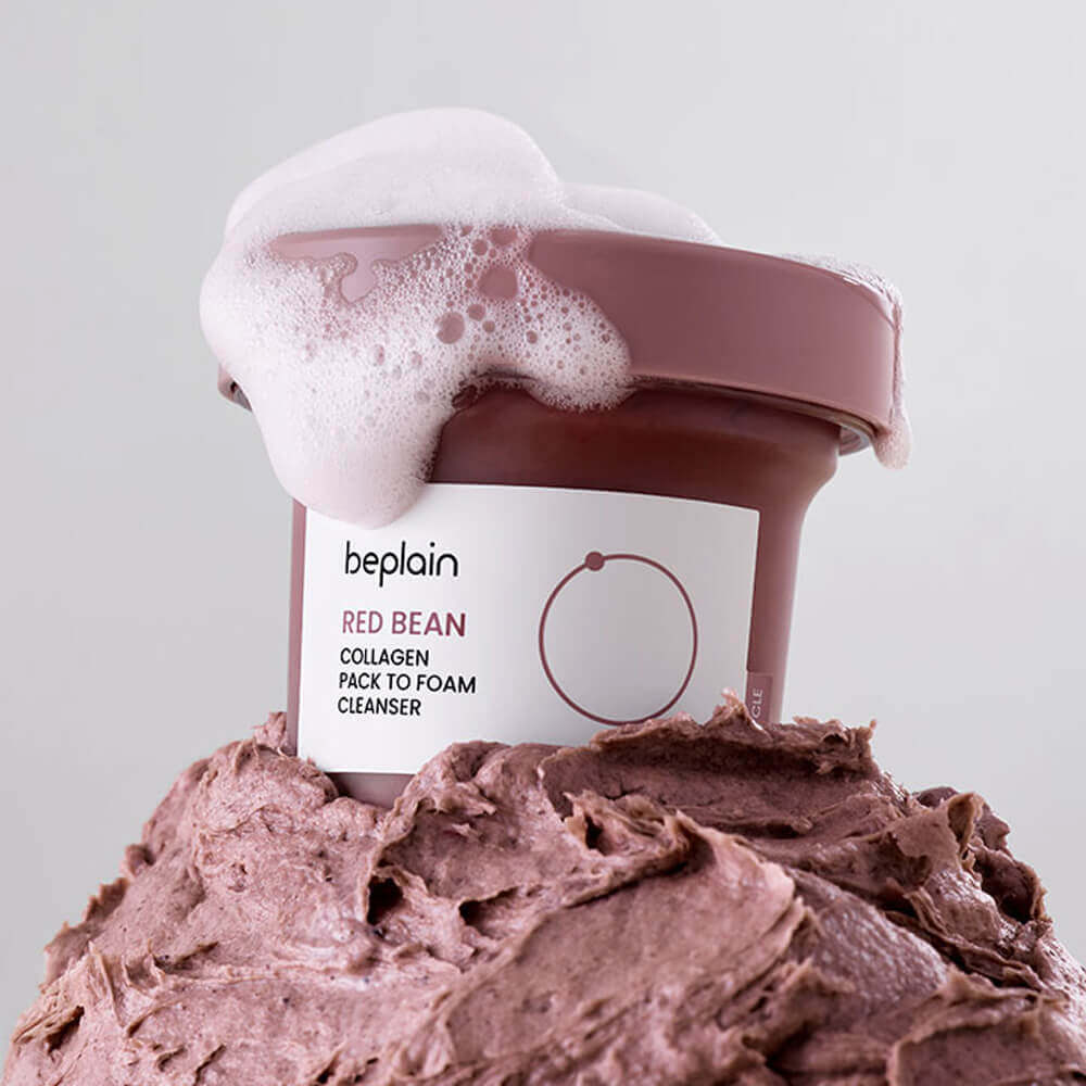 Beplain Red Bean Collagen Pack To Foam Cleanser 100ml