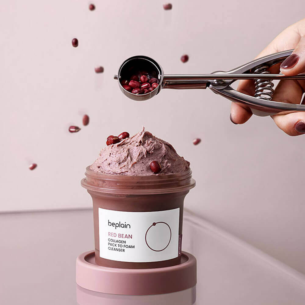 Beplain Red Bean Collagen Pack To Foam Cleanser 100ml