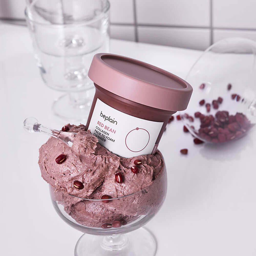 Beplain Red Bean Collagen Pack To Foam Cleanser 100ml