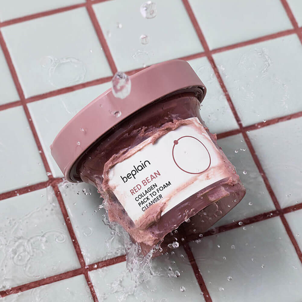 Beplain Red Bean Collagen Pack To Foam Cleanser 100ml