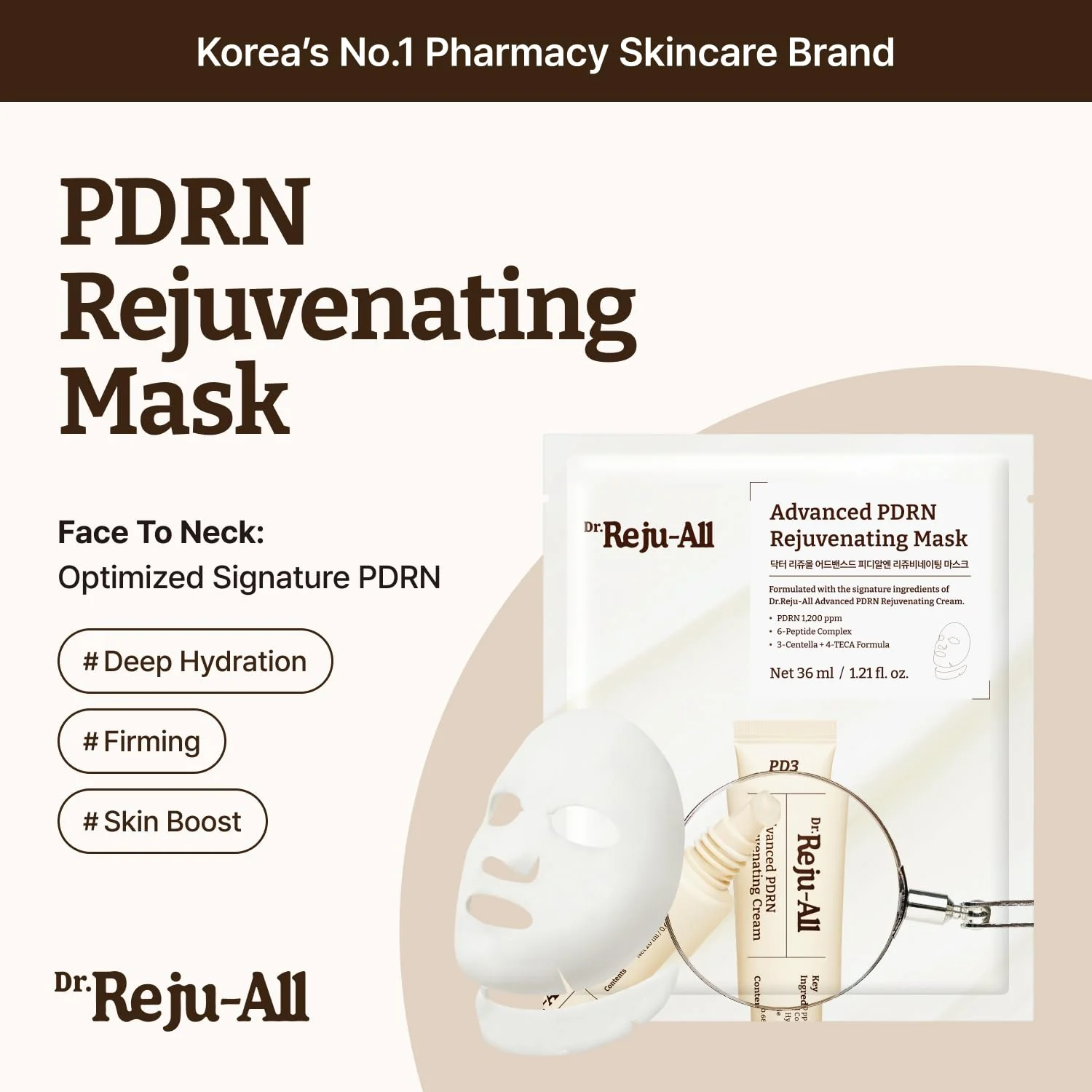 Dr.Reju-All Advanced Pdrn Rejuvenating Mask 4Pcs