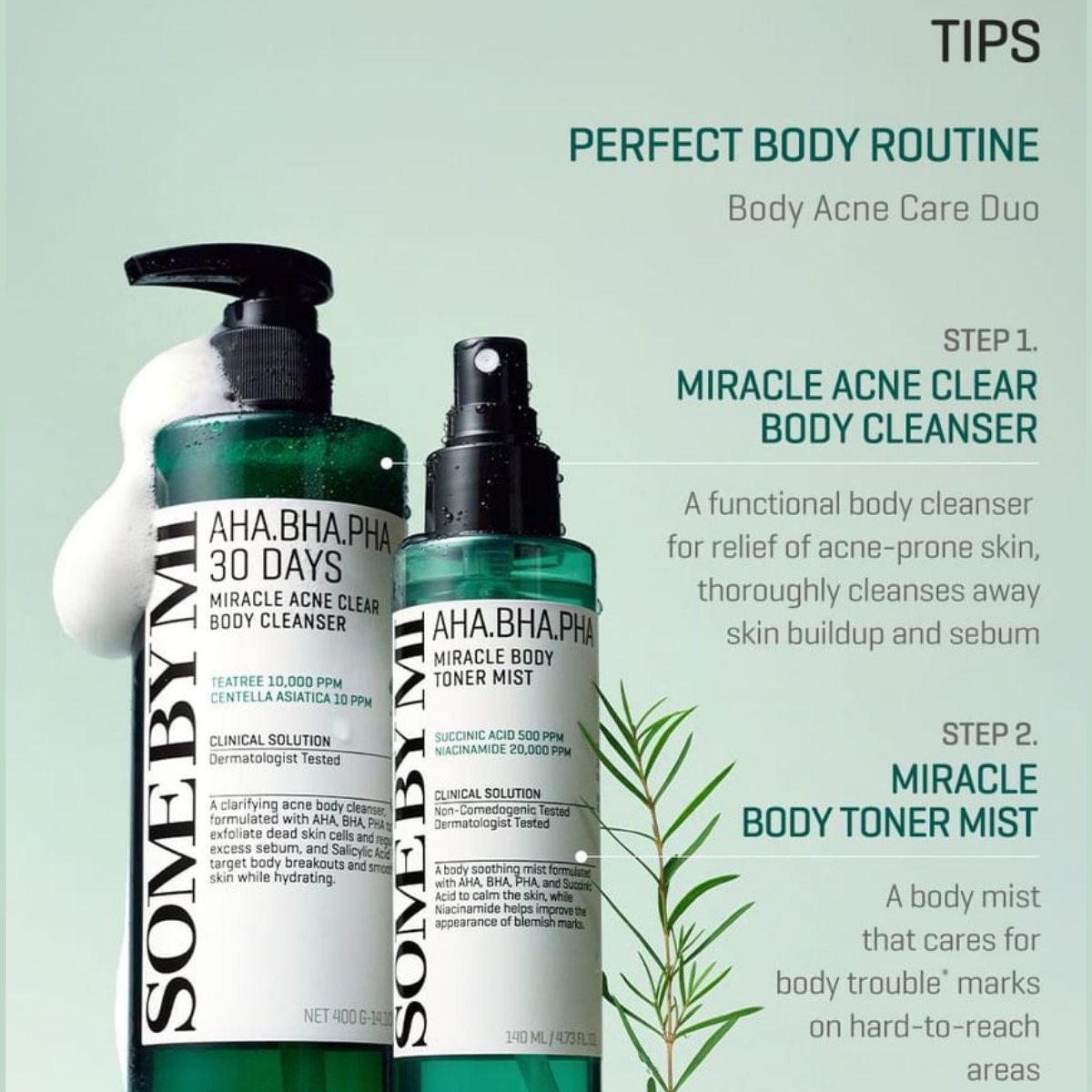 Some By Mi AHA BHA PHA Miracle Body Toner Mist 140ml