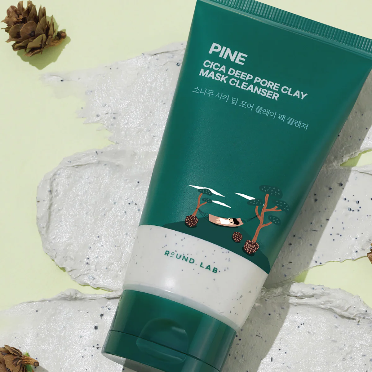 Round Lab Pine Cica Deep Pore Clay Mask Cleanser 150ml