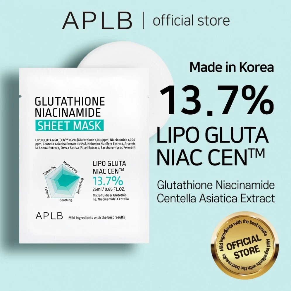 APLB Glutathione Niacinamide Sheet Mask 25ml 1pc