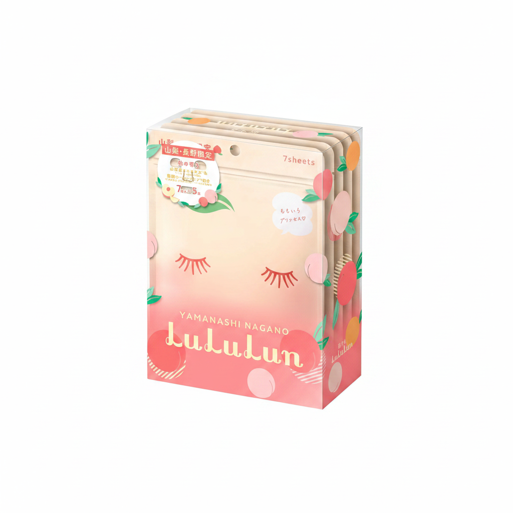 Lululun Face Mask Peach 5sheets x 7pcs