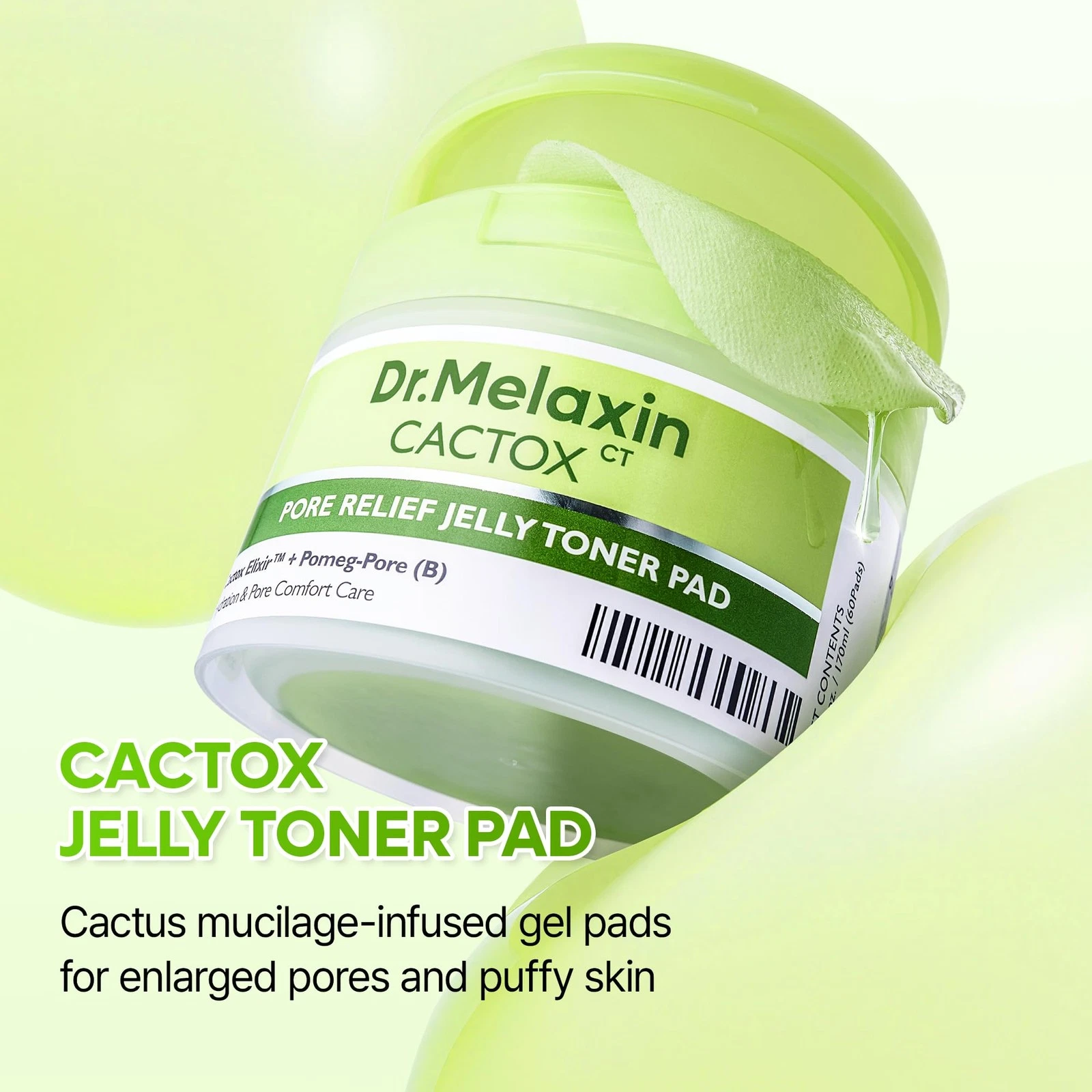 Dr.Melaxin Cactox Pore Relief Jelly Toner Pad 60Pads