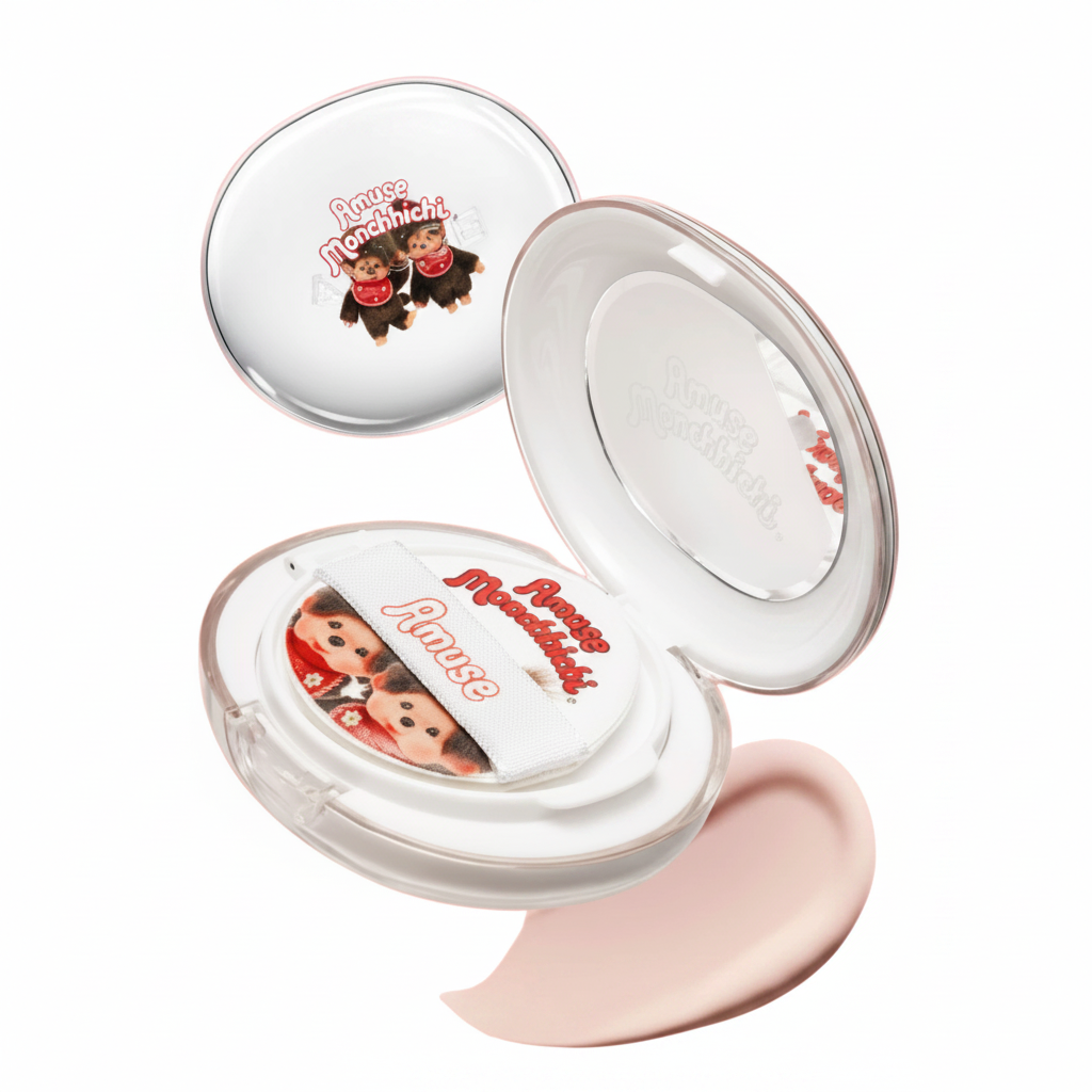 Amuse X Monchhichi Ceramic Skin Perfector Cushion Set