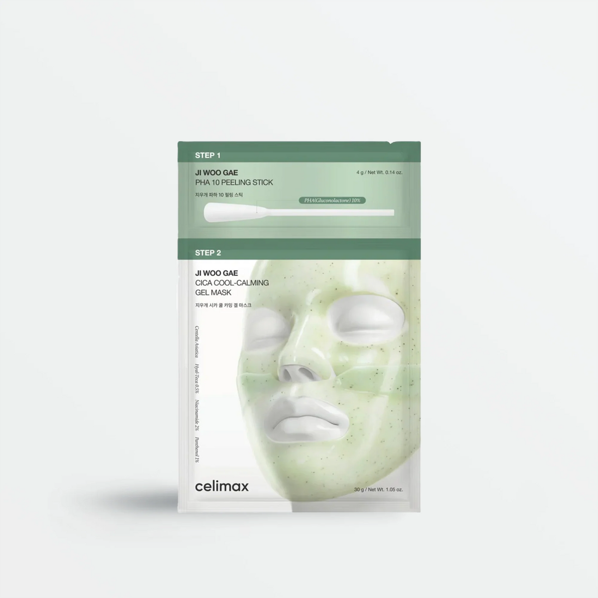 Celimax Ji Woo Gae Cica Pha Peel 2-Step Gel Mask 1Pcs