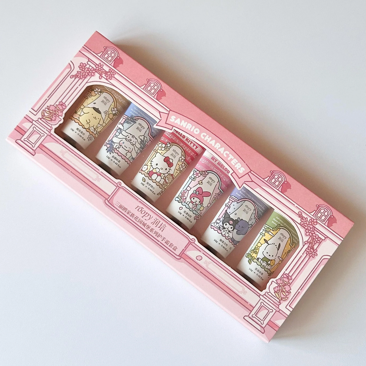 Roopy X Sanrio Crossover Hand Cream Set 6 x 12g