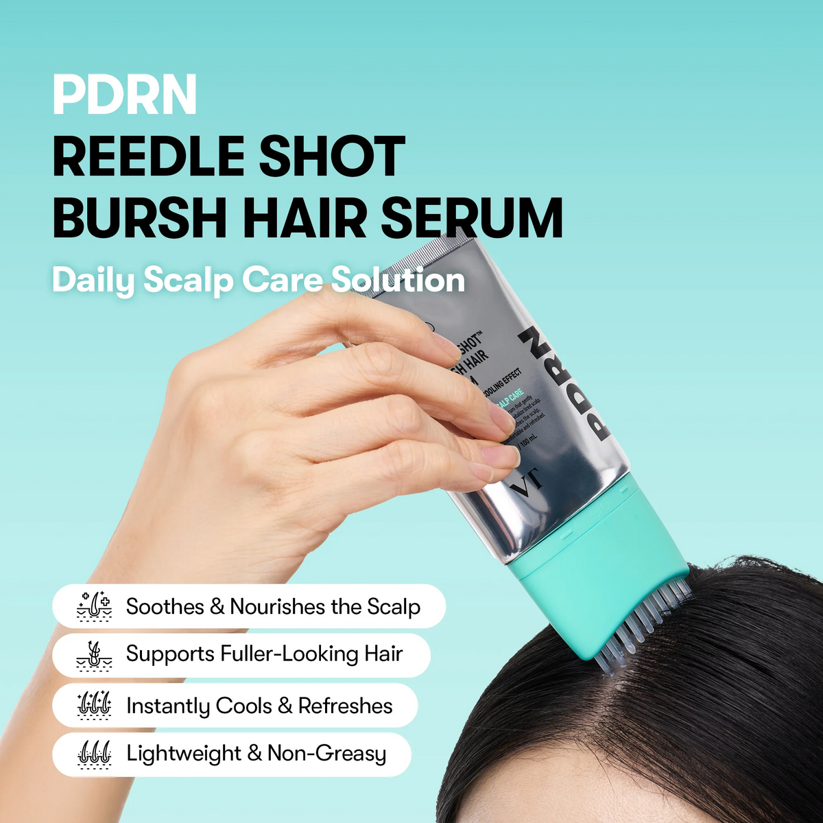 VT Cosmetics PDRN Reedle Shot Brush Hair Serum 100ml