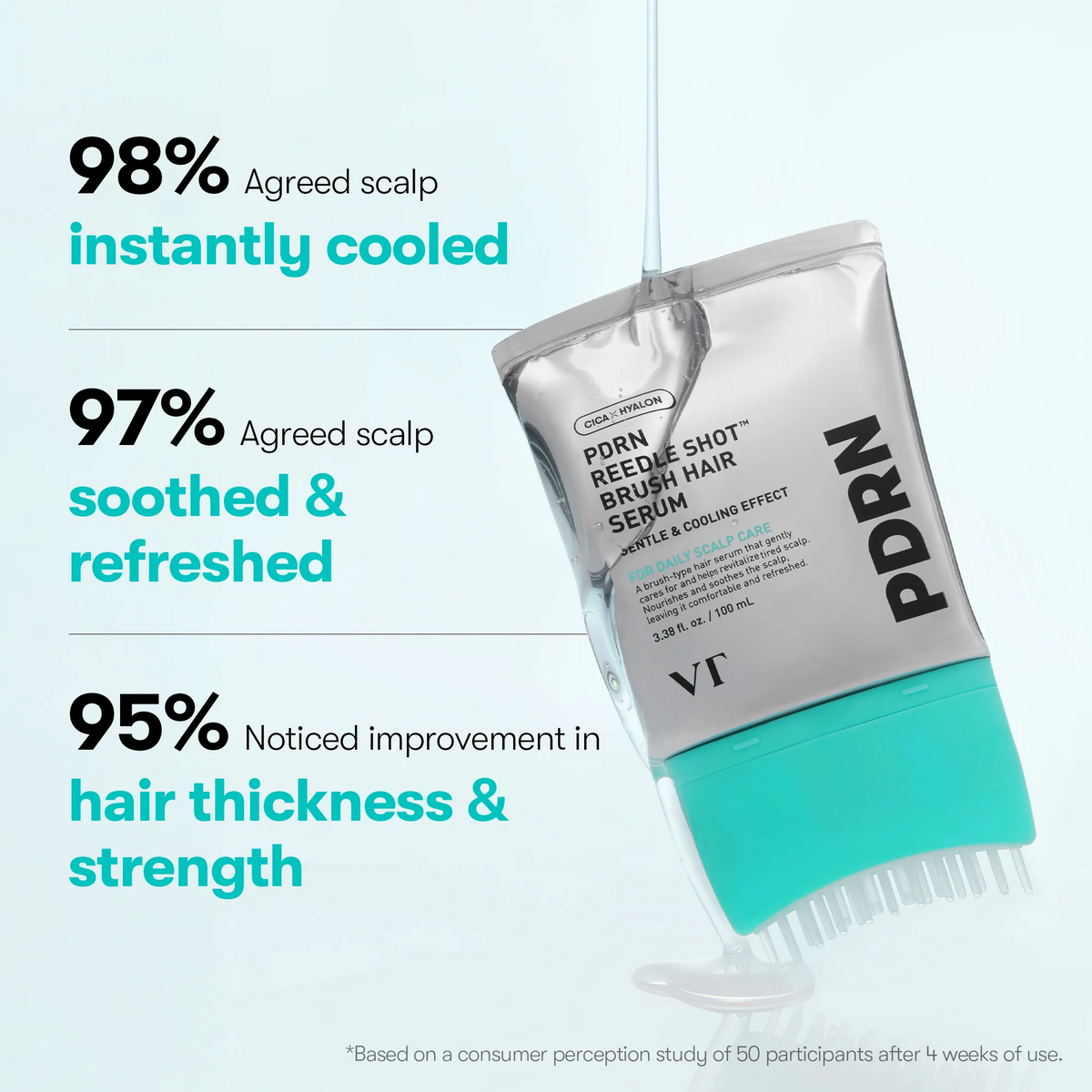 VT Cosmetics PDRN Reedle Shot Brush Hair Serum 100ml