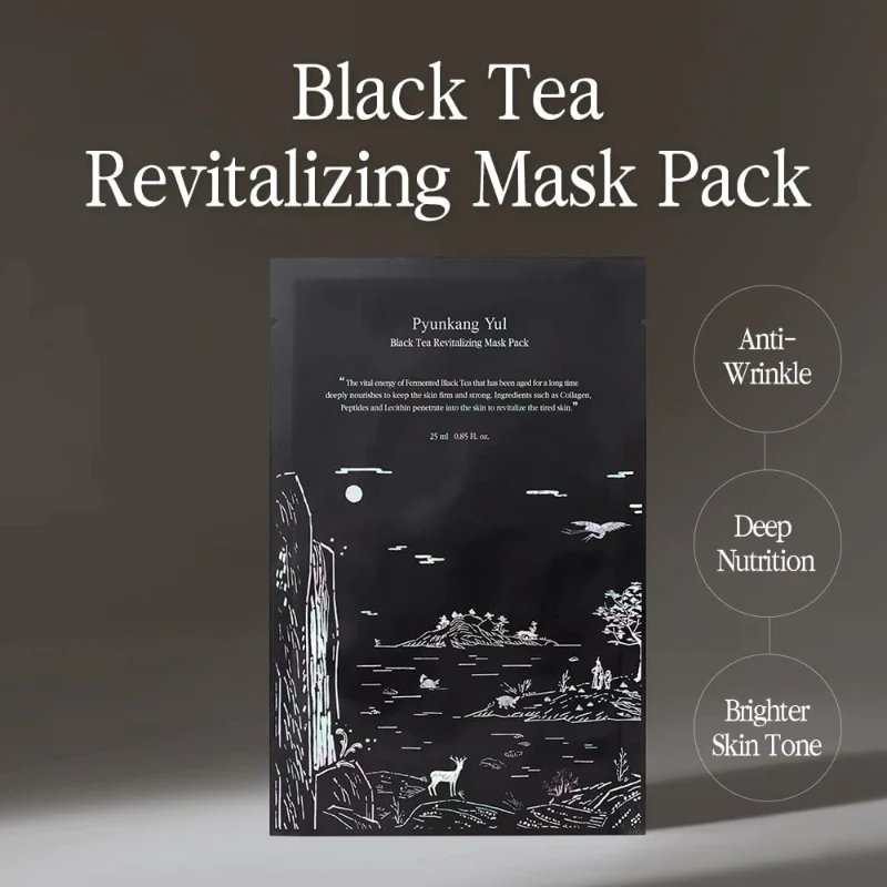 Pyunkang Yul Black Tea Revitalizing Mask Pack 1Pcs